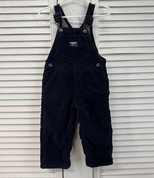 Oshkosh  size 18M blue corduroy Overalls flannel lined
